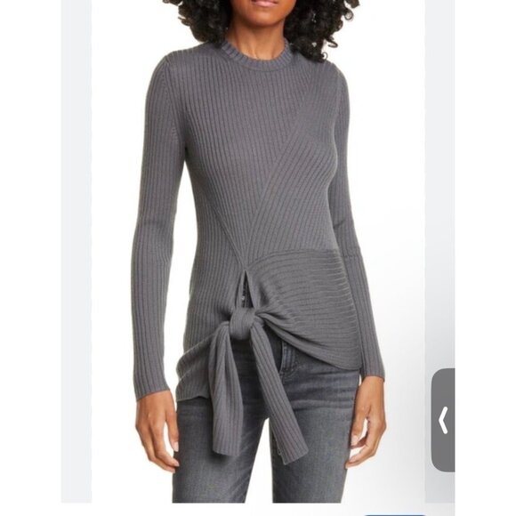 Brochu Walker Dean Blouse Wool Gray size medium color Gray - Picture 1 of 8